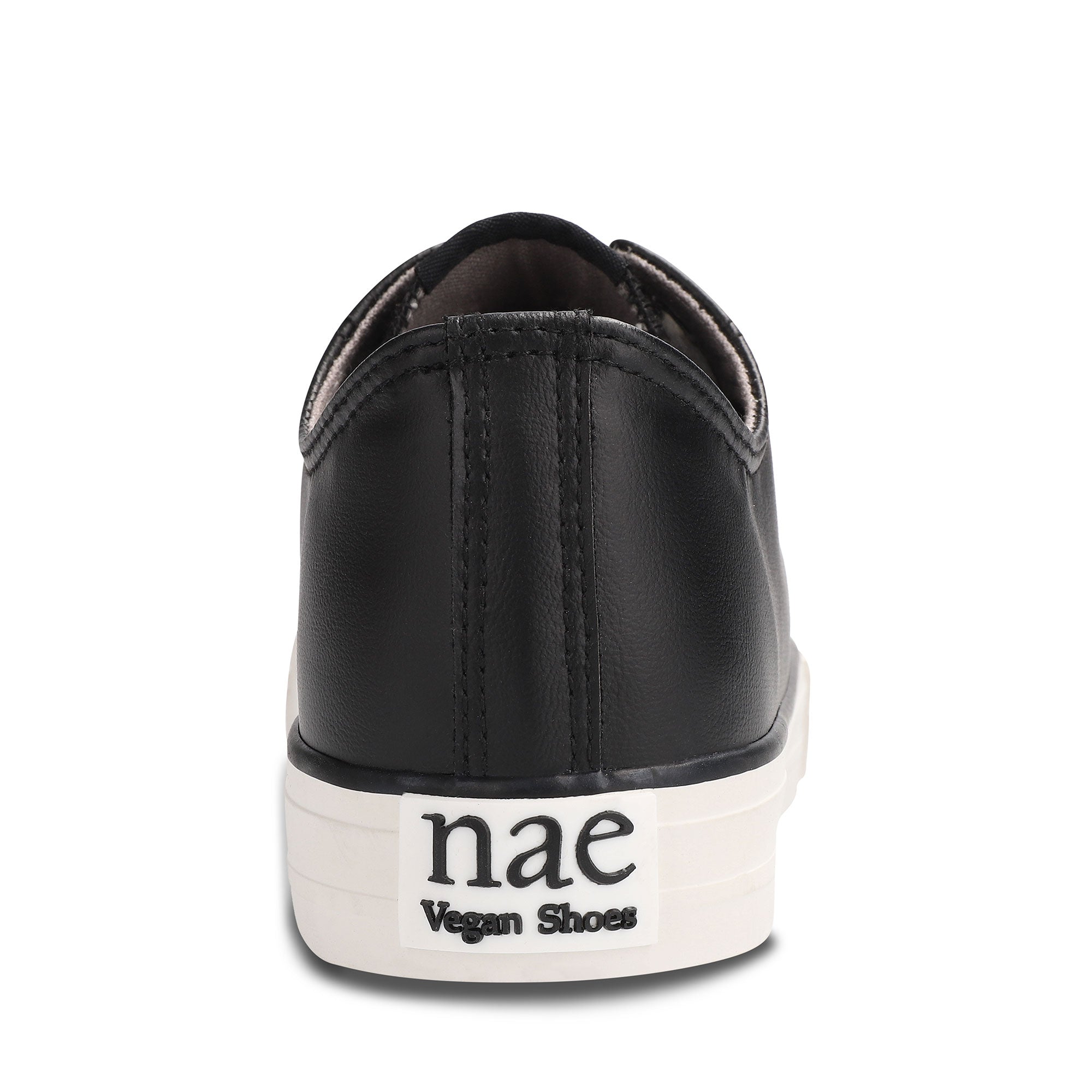 Basket vegan Clove noire — vue arrière avec logo